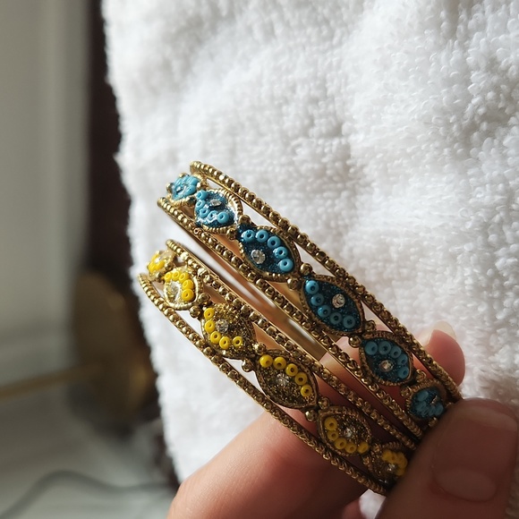 Gold Indian Bangles - Picture 2 of 4